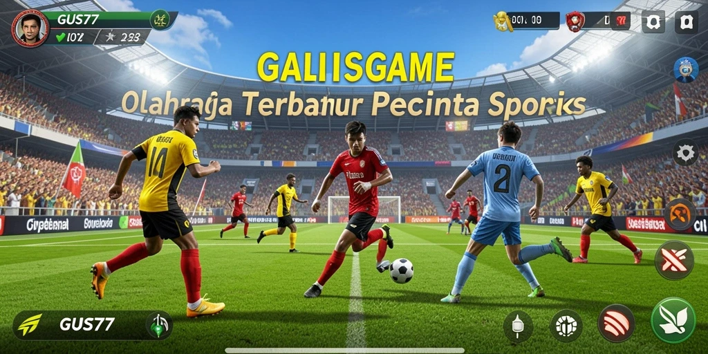 Tampilan gameplay GUS77 yang menegangkan dan penuh aksi olahraga.
