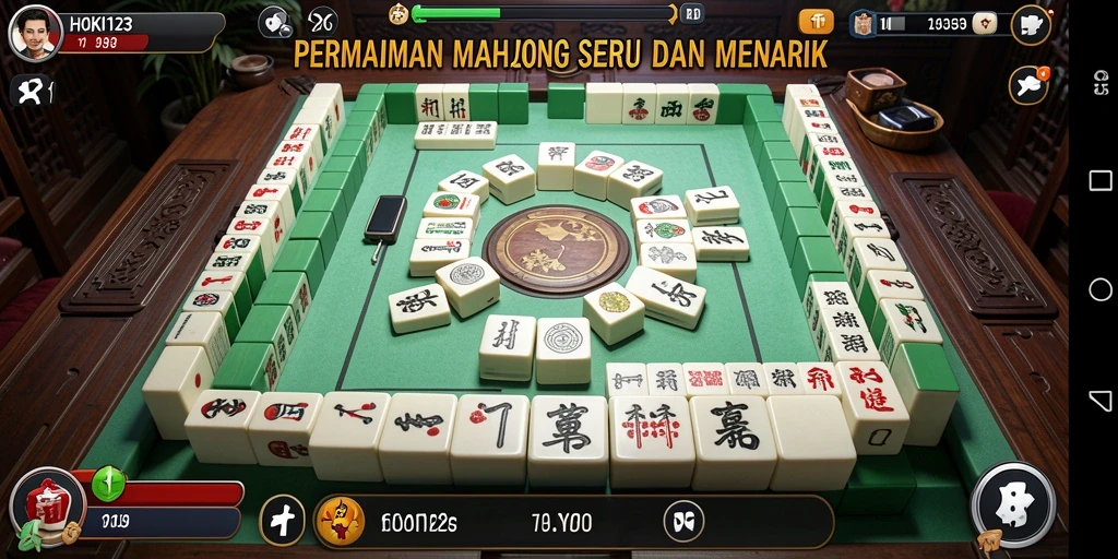Gameplay menarik Mahjong di HOKI123 dengan grafis memukau.