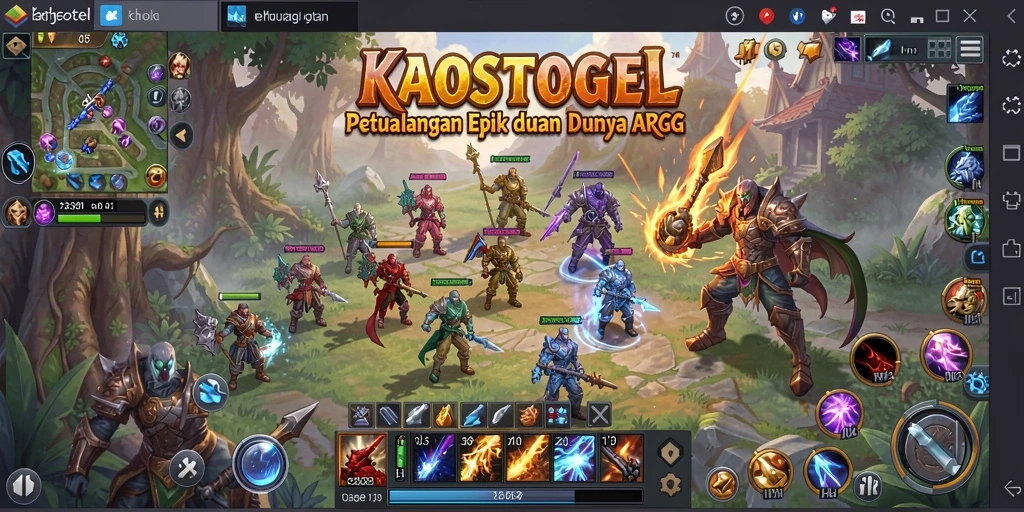 Tampilan menarik dari gameplay ARPG KAOSTOGEL yang seru dan menantang.