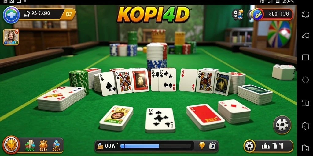 Tangkapan layar gameplay KOPI4D yang menarik dan seru.