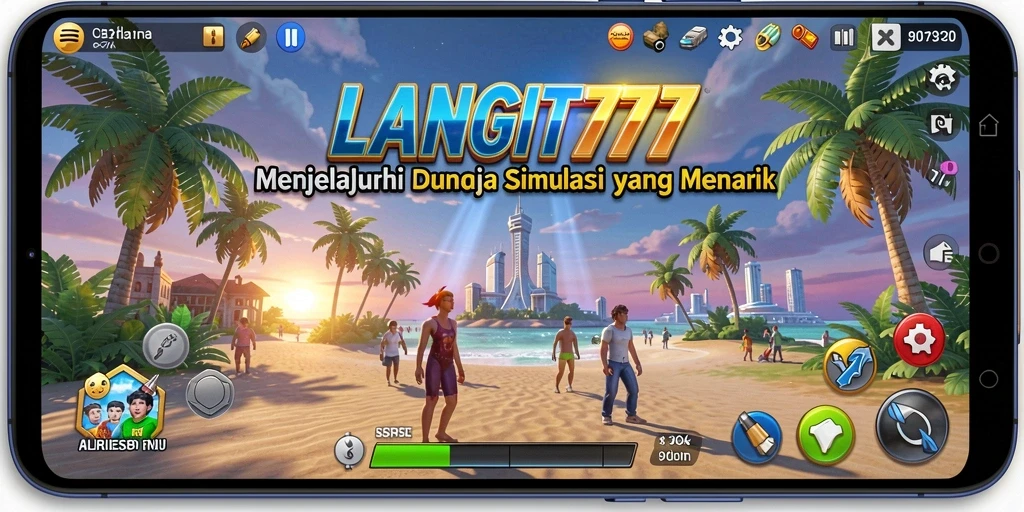 Tampilan gameplay LANGIT777 yang menakjubkan dan interaktif.