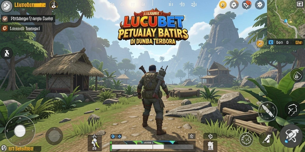 Tampilan gameplay LUCUBET yang menakjubkan di dunia terbuka.