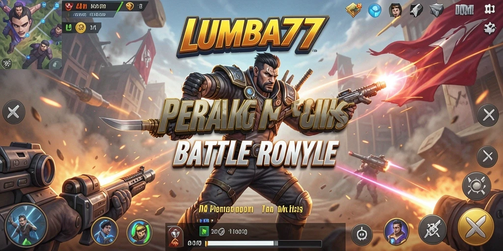 Tampilan aksi seru dalam pertandingan Battle Royale LUMBA77.