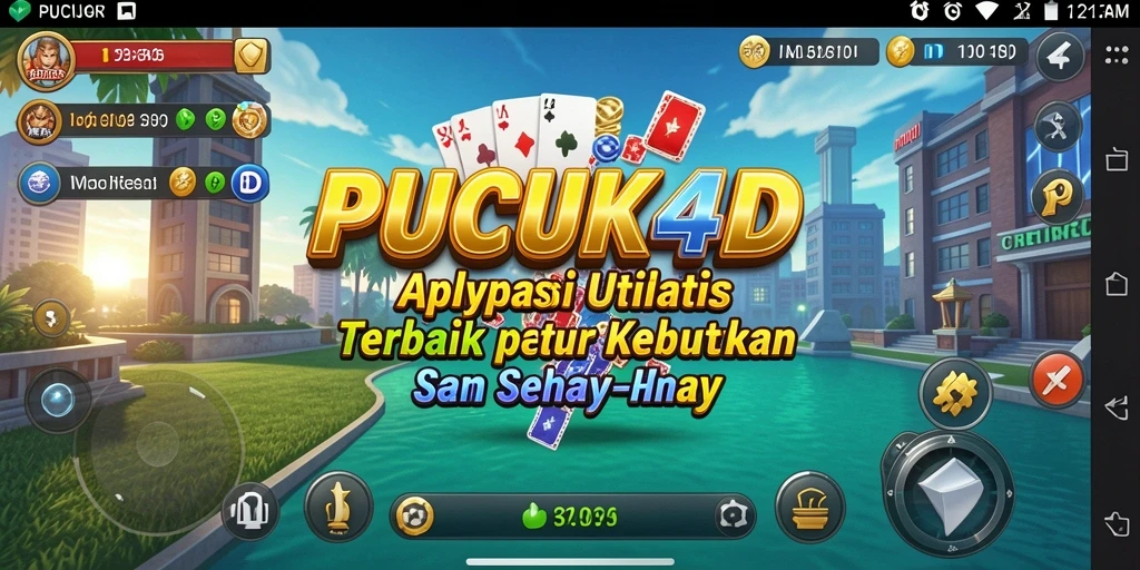 Tampilan utama aplikasi PUCUK4D dengan fitur utilitas yang intuitif.