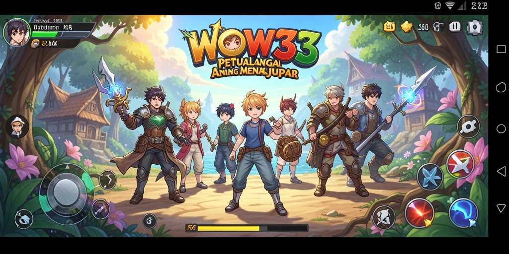 Tampilan gameplay dari WOW33 yang mengesankan dan penuh aksi.