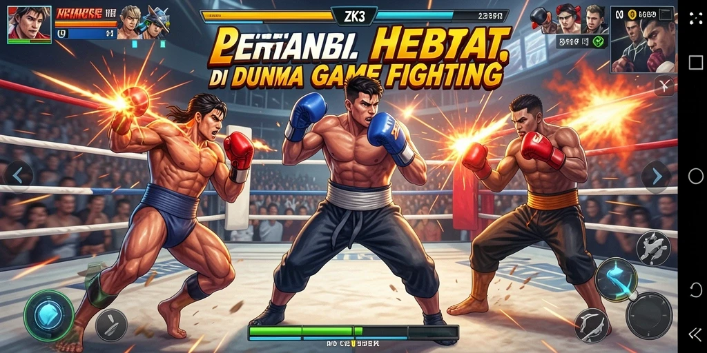 Tangkapan layar ZK3 menampilkan aksi pertarungan yang intens dan dinamis.