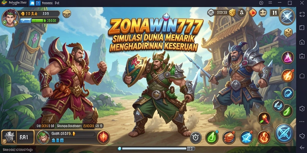 Tampilan gameplay menarik dari ZONAWIN777 yang memukau.